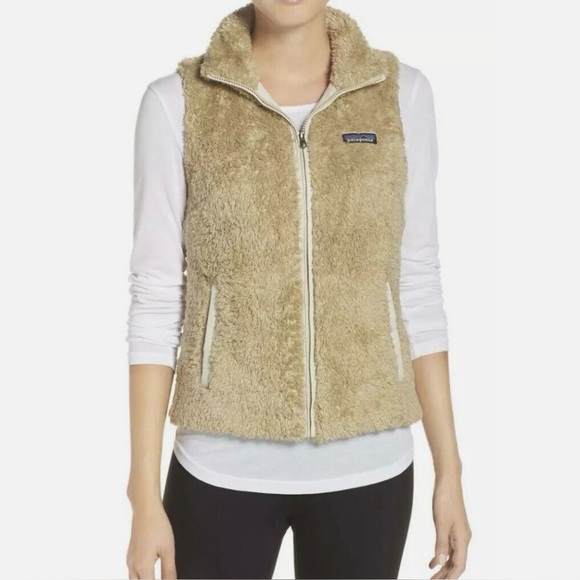 Patagonia Jackets & Blazers - Patagonia Los Gatos Full Zip Women's Tan Fleece Vest Size Small